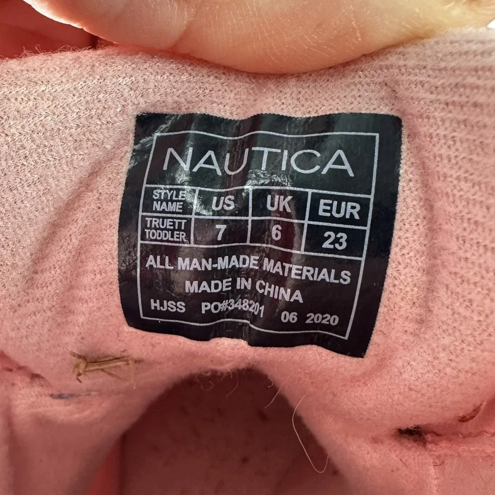 NAUTICA Truett Youth Snow Weather‎ Ankle Boots Mauve Pearl Side Zip Lace Size 7